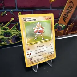 Hitmonchan Base Set 7/102 holo rare unlimited 1999 WOTC SPANISH Pokemon TCG - Image 2
