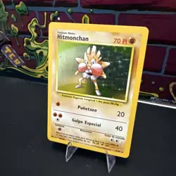 Hitmonchan Base Set 7/102 holo rare unlimited 1999 WOTC SPANISH Pokemon TCG - Image 3