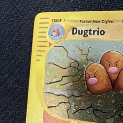 Pokemon TCG Dugtrio Expedition Base Set Holo Rare 10/165 2002 Near Mint Swirl - Image 2