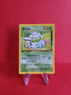 Pokemon Karten Sammlung - Starter Bisasam 44/102 1. Edition Base - Excellent-NM - Image 1