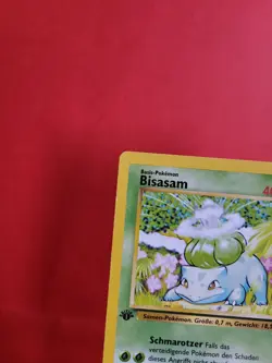 Pokemon Karten Sammlung - Starter Bisasam 44/102 1. Edition Base - Excellent-NM - Image 2