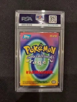PSA 9 Dragonair Rainbow Foil Topps Pokemon Movie Edition - Image 2