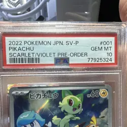 Pokemon Pikachu Promo Holo 001/SV-P SV-P PSA 10 Scarlet & Violet Japanese - Image 3