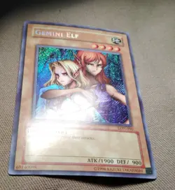 Yugioh! LP Gemini Elf - LON-000 - Secret Rare - Lightly Played Read Description - Image 3