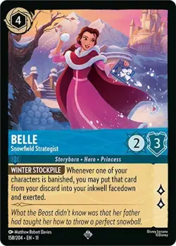 Belle - Snowfield Strategist 158/204 Winterspell Non-Foil Disney Lorcana - Image 1