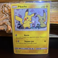 Pokemon 2019 Pikachu SM162 Sun & Moon Black Star Promo Holo Card TCG - Image 1