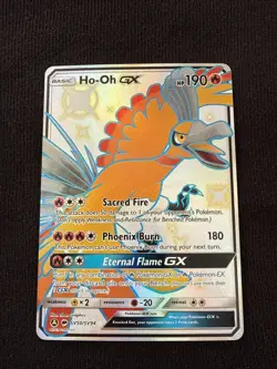 Pokemon TCG Ho-Oh GX SV50/SV94 Hidden Fates Shiny Holo Rare Card - Image 1