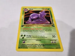 1999 Pokemon MUK Fossil Set 1ST EDITION Non Holo RARE Card 28/62 WotC Series NM - Image 2