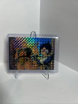 1996 Dragon Ball Z Card #08 Vegeta and Nappa Holo Foil CCG TCG - Image 1