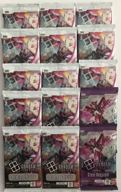 Gundam Card Game Newtype Rising GD01 GD03 Booster Pack Lot of 15 English - Image 1