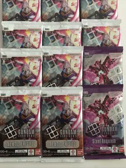 Gundam Card Game Newtype Rising GD01 GD03 Booster Pack Lot of 15 English - Image 2