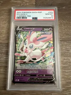 Sylveon V SWSH202 Promo Card Sword & Shield PSA 10 Gem Mint - Image 1