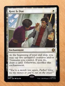Magic the Gathering MTG Rent Is Due Marvel's Spider-Man NM - Image 1