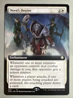 MTG / Norn's Decree / ONC / #47 / Regular (Extended Art) / Rare / NM - Image 1