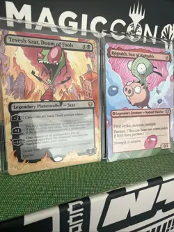 MTG Tevesh Szat, Doom of Fools and Rograkh, Son of Rohgahh (Hand Painted Alters) - Image 1