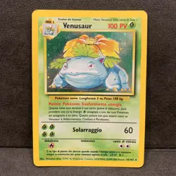 Pokemon Venusaur 15/102 Set Base Rara Holo Unlimited Wizards ITA Carte Vintage - Image 1
