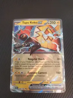 Tapu Koko ex - 068/182 - Ultra Rare Scarlet & Violet: Paradox Rift Pokemon NM - Image 1