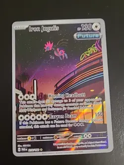 Iron Jugulis 216/182 Pokemon TCG S&V Paradox Rift Illustration Rare NM - Image 1