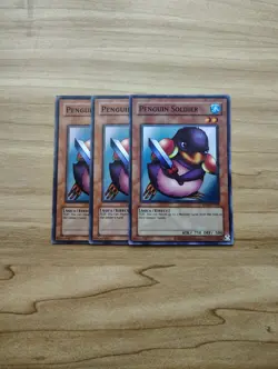 Yu-Gi-Oh! - Penguin Soldier 3X - Full Playset - Super Rare / Holo - Image 1