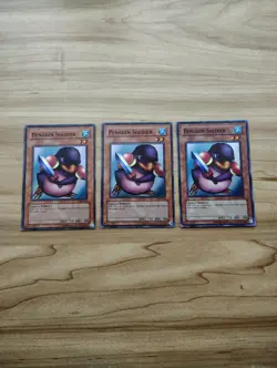 Yu-Gi-Oh! - Penguin Soldier 3X - Full Playset - Super Rare / Holo - Image 2