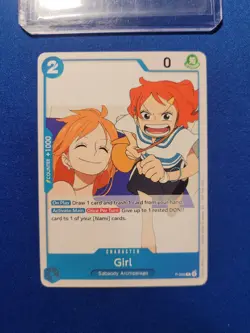 One Piece Promo Card P-096 Girl Nami OP14 Pre Release - Image 1