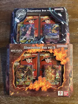 One Piece Illustration Box Vol 5 + Vol 6 Lot Set Of 2 Sealed QTY PRB-02 OP-13 - Image 1