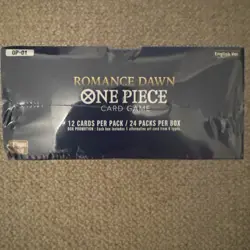 One Piece TCG OP-01 Romance Dawn Booster Box Sealed, White Bottom - Image 2