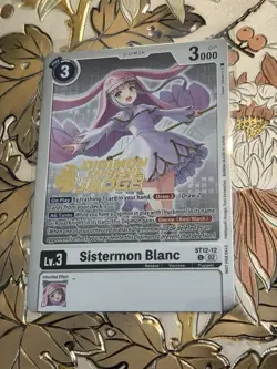 Digimon Card Game Sistermon Blanc Judge Foil ST12-12 LP - Image 1
