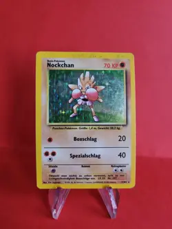 Pokemon Karte/card - Nockchan Hitmonchan 7/102 - Base Set - Holo - Light Played - Image 1
