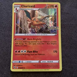 Pokemon Card TCG Charizard 10/78 Pokemon GO Set Holo Rare 2022 - Image 1