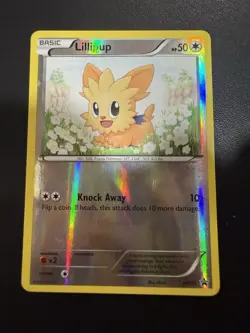 POKEMON LILLIPUP BW52 BLACK STAR PROMO REVERSE HOLO LP CARD BLACK & WHITE PROMO - Image 1