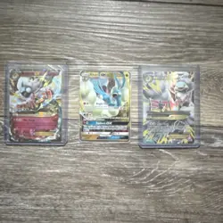 Altaria GX, Mega Altaria EX Full Art Holo Pokemon TCG Card Lot SM7 XY - 3 Cards - Image 1