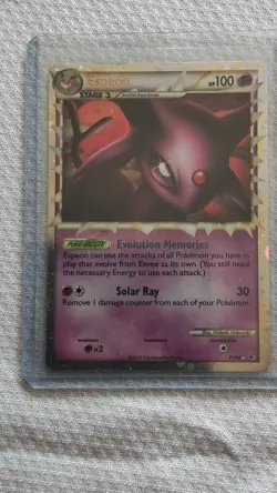 Pokemon Espeon 81/90 Holo Rare Stage 1 100 HP Solar Ray Card 2010 - Image 1