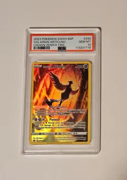 Galarian Articuno Crown Zenith SWSH282 PSA 10 Pokemon Black Star Promo Card #282 - Image 2