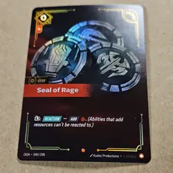 Seal of Rage Gear Regular Kudos League of Legends Card Stock 040/298 2025 - Image 1
