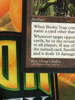 C5509 MAGIC THE GATHERING MTG TEMPEST BOOBY TRAP RARE LP - Image 4