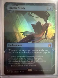 Foil Rhystic Study NM Wilds of Eldraine: Enchanting Tales (WOT) - Image 1