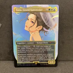 4x MTG FOIL '' YUNA GRAND SUMMONER'' PROMO FOIL P001 /MAGIC FINAL FANTASY - Image 2