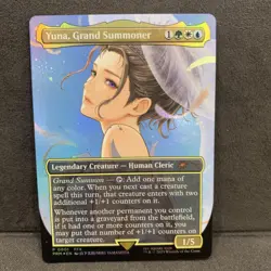 4x MTG FOIL '' YUNA GRAND SUMMONER'' PROMO FOIL P001 /MAGIC FINAL FANTASY - Image 4