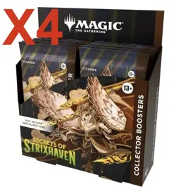 4x Magic The Gathering Secrets of Strixhaven Collector Booster Box Presale 4/27 - Image 1