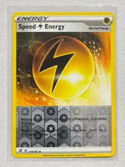Speed Lightning Energy 173/192 Uncommon Rebel Clash Pokemon Reverse Holo NM - Image 1
