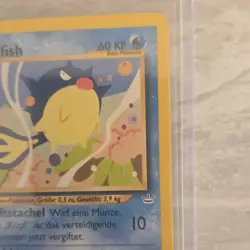 Pokemon Baldorfish 1st Edition German 49/64 Basic 60 HP Fish Type Card 2000 - Image 4