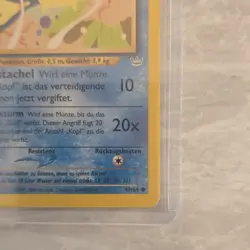 Pokemon Baldorfish 1st Edition German 49/64 Basic 60 HP Fish Type Card 2000 - Image 5