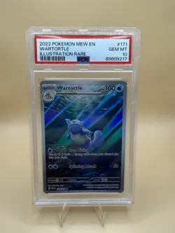 Pokemon Wartortle 171/165 Scarlet & Violet Illustration Rare Holo PSA 10 2023 - Image 1