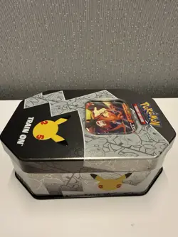 Pokemon TCG 25th Anniversary Celebrations Tin Lance's Charizard V Opened 820650809880 - Image 5