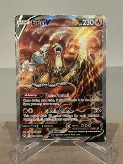 Entei v Crown Zenith Galarian Gallery Holo Ultra Rare Pokemon TCG GG36/GG70 NM - Image 1