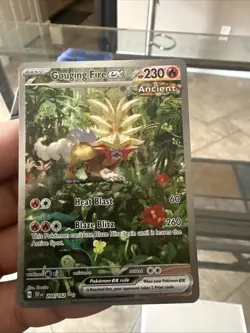 Pokemon TCG Gouging Fire EX Scarlet & Violet Temporal Forces 204/162 Mint - Image 1