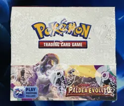Pokemon 2023 Scarlet & Violet Paldea Evolved Booster Box TCG Nm M - Image 1