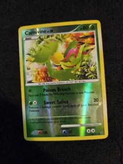 Carnivine - 68/127 - Common - Reverse Holo English Pokemon Platinum - Image 1