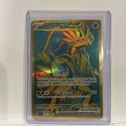 Pokemon TCG Koraidon ex Gold 245/091 Paldean Fates Hyper Rare NM Pack Fresh - Image 2